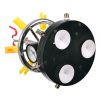Suport Profesional Aerograf cu Reductor și Distribuitor "CAROUSEL" BD-18, 8 Locuri, Făcut din Metal și Plastic