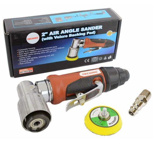 Polizor unghiular pneumatic compact cu reglaj de turație, discuri de șlefuit de 50 mm, Technic AT-7037bn