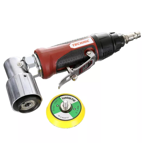 Polizor unghiular pneumatic compact cu reglaj de turație, discuri de șlefuit de 50 mm, Technic AT-7037bn