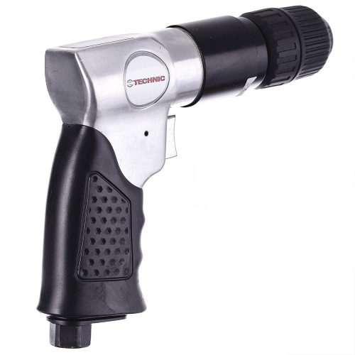Bormașină Pneumatică cu Mandrină Auto-Blocantă Technic AT-4031KLB, Presiune de Lucru 6,3 bar, Consum de Aer 169 l/min, Viteză de Rotație 1800 rpm, Conector Aer 1/4", Mandrină 0,8-10 mm