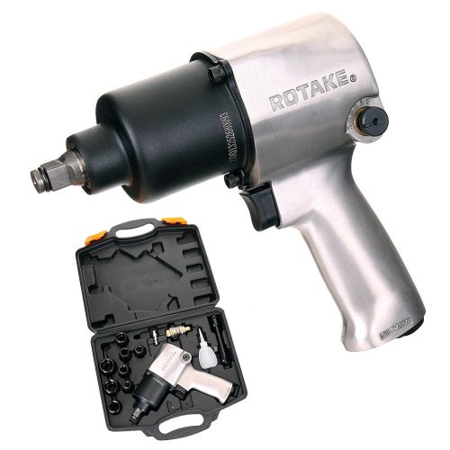 Set Cheie Pneumatică pentru Sarcini Grele cu Impact, 1/2", Rotake RT-5268k (700 Nm) cu Valiză