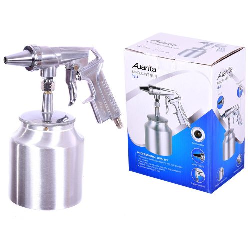 Pistol de sablare cu rezervor Auarita PS-4, aluminiu, capacitate 1000 mililitri