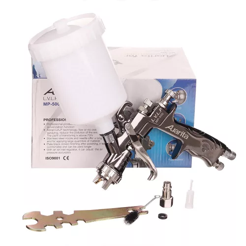 Pistol de Pulverizare Auarita MP-500 LVLP 1,4 mm cu Furtun Compatibil și Rezervor 600 ml