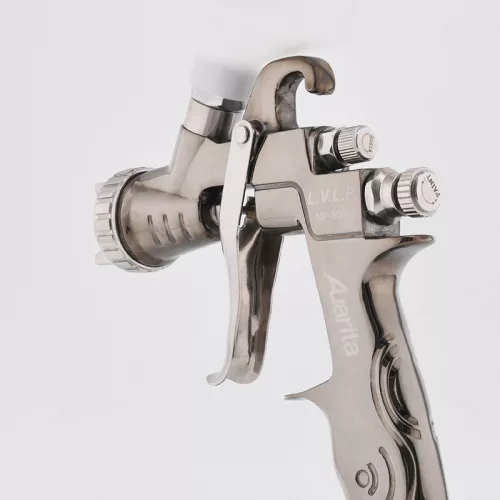 Pistol de Pulverizare Auarita MP-500 LVLP 1,7 mm cu Furtun de Aer și Rezervor 600 ml