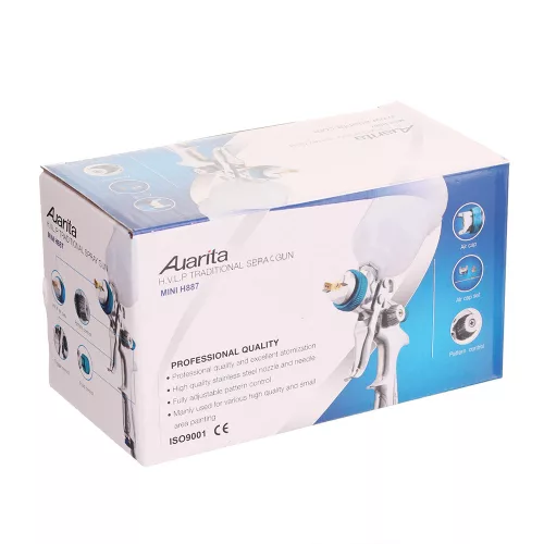 Pistol de Pulverizare Mini Auarita H-887 HVLP cu Duza de 1,0 mm