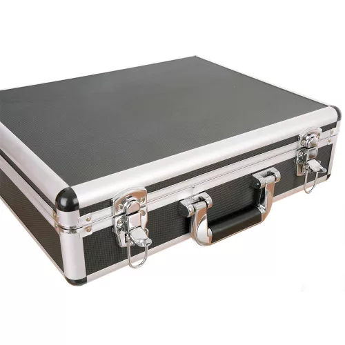 Set Profesional Pistol de Pulverizare cu Tehnologie Volum Mare, Presiune Mică (HVLP), 1,4 mm, 1,7 mm, 0,8 mm, în Valiză Metalică Auarita H-827