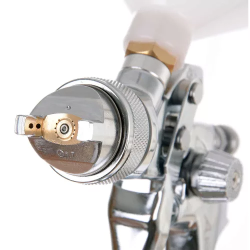 Set Profesional Pistol de Pulverizare cu Tehnologie Volum Mare, Presiune Mică (HVLP), 1,4 mm, 1,7 mm, 0,8 mm, în Valiză Metalică Auarita H-827
