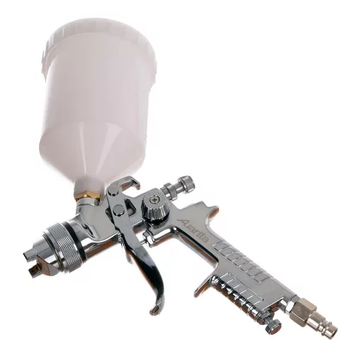 Set Profesional Pistol de Pulverizare cu Tehnologie Volum Mare, Presiune Mică (HVLP), 1,4 mm, 1,7 mm, 0,8 mm, în Valiză Metalică Auarita H-827