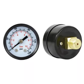   Manometru Compact din Metal cu Diametru de 40mm și Conexiune 1/8", Interval 0-10 bar, Model Y40-1-ET