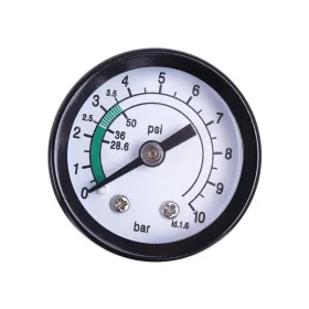   Manometru Profesional 0-10 bar cu Conexiune Posterioară 1/4", Carcasă Metalică 40 mm