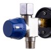 Reductor cu Manometru pentru Pistoale de Vopsit Auarita MR-2, Conexiuni Filet 1/4"M x 1/4"M, Presiune 0-10 bar