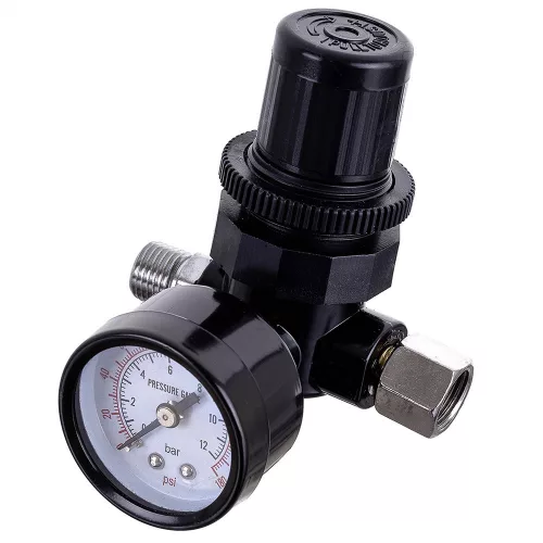 Reductor cu Membrană cu Manometru pentru Pistoale de Pulverizare TC Technic YQ-02 1/4"