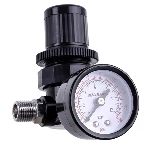 Reductor cu Membrană cu Manometru pentru Pistoale de Pulverizare TC Technic YQ-02 1/4"
