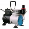 Compresor Airbrush AF18-2 cu Ventilator pentru Salone de Frumusețe, Modelism și Tatuaje