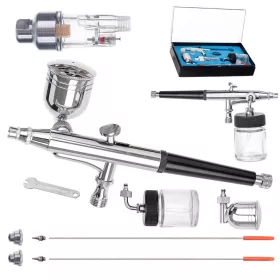   Set Profesional Aerograf cu Rezervor Lateral și Filtru de Separare a Apei Technic HS-34KF
