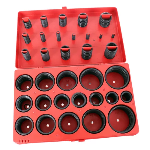 Set de Inel O și Garnituri din Cauciuc Rezistente la Ulei (419 bucăți) TC Technic Cauciuc Nitrilic SK2402