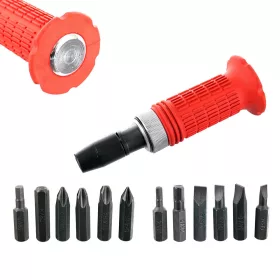   Set de Șurubelnițe de Impact cu 13 Capete TC Technic SK2675, Capete Imbus, Cruciforme, Plate și de Reducție, Compatibil cu Prize Standard de 1/2"