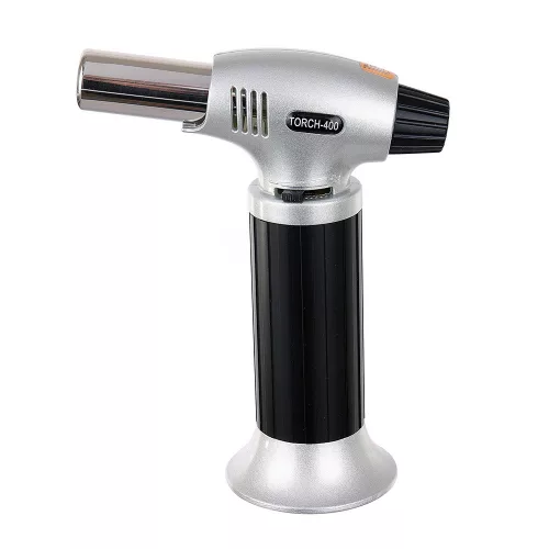 Arzător de gaz Creme Brulee cu aprindere piezo BS-400, 16 cm, 1300°C