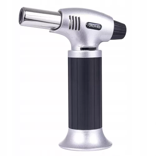 Arzător de gaz Creme Brulee cu aprindere piezo BS-400, 16 cm, 1300°C