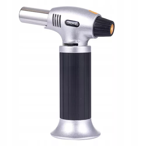 Arzător de gaz Creme Brulee cu aprindere piezo BS-400, 16 cm, 1300°C