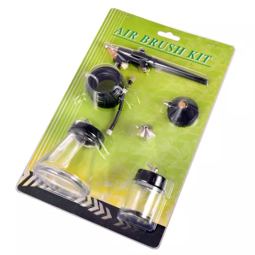 Set Aerograf Fengda BD-138P pentru Compresor Mare cu Rezervor de 80ml și Duza de 0.8 mm