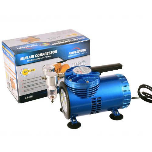 Compresor Membrană Silențios pentru Aerograf cu Manometru și Filtru, 68 litri/minut Fengda AS06-1