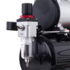 Compresor Airbrush AS-186 cu Rezervor de 3 Litri, Fără Ulei, pentru Pictură Detaliată
