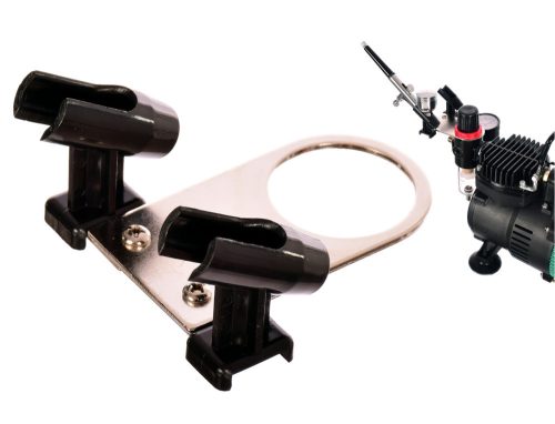 Suport Aerograf Technic BD-H4, Montare pe Regulator Compresor, Metal și Plastic