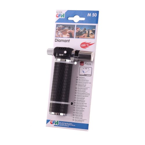 Pistol de lipit cu gaz cu sistem de aprindere Piezo pentru Lipire, CFH Germany DIAMANT M50 52030, 1300 °C