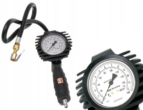 Pistol Profesional de Umflare Anvelope cu Manometru TC Technic CCB-1, Interval 0-12 Bar, Presiune Maximă 15 Bar, Lungime Cablu 1,03 Metri