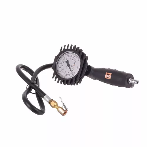 Pistol Profesional de Umflare Anvelope cu Manometru TC Technic CCB-1, Interval 0-12 Bar, Presiune Maximă 15 Bar, Lungime Cablu 1,03 Metri