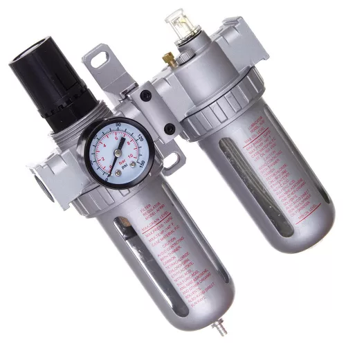 Filtru de Aer cu Reductor și Lubrifiant, 2 Microni, AFRL804, pentru Sisteme Pneumatice