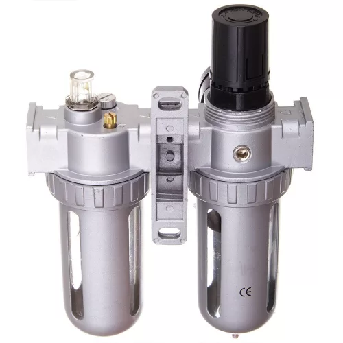 Filtru de Aer cu Reductor și Lubrifiant, 2 Microni, AFRL804, pentru Sisteme Pneumatice