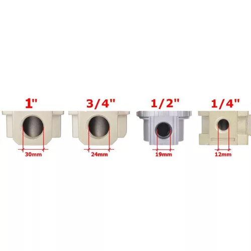 Filtru de Aer cu Reductor și Lubrifiant, 2 Microni, AFRL804, pentru Sisteme Pneumatice