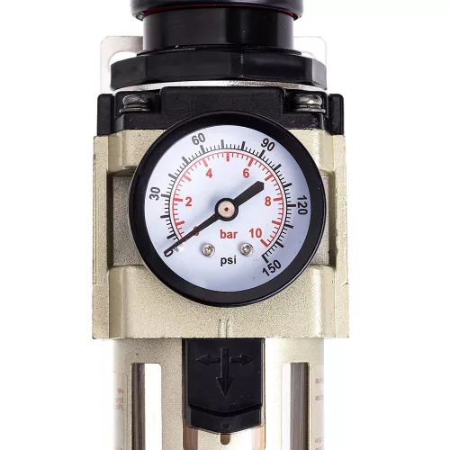 Reductor Dehidrator și Filtru de Aer AW4000-04D 1/2" cu Auto-Evacuare pentru Compresoare Pneumatice