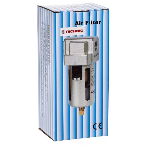 Filtru de Aer, Separator de Ulei și Dehidrator 3/4" Technic AF4000-06, Filtrare 0,04 mm, Debit 4000 L/min, Presiune max. 14,7 bar
