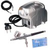 Set Complet Airbrush pentru Studiouri și Salone de Body Painting TC Technic AS16K cu Furtun de 1,8 m și Duza de 0,3 mm