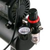 Compresor Airbrush AF186, 1/6 CP, 125 W, Fără Ulei, Ventilator Răcire, 3L