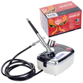   Mini Compresor Aerograf HS08-3AC-SK cu Tub de 1,5 m și Duza de 0,3 mm