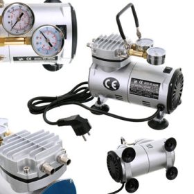   Compresor și Pompă de Vid pentru Aerograf Tehnic AS20W cu Carcasă Metalică