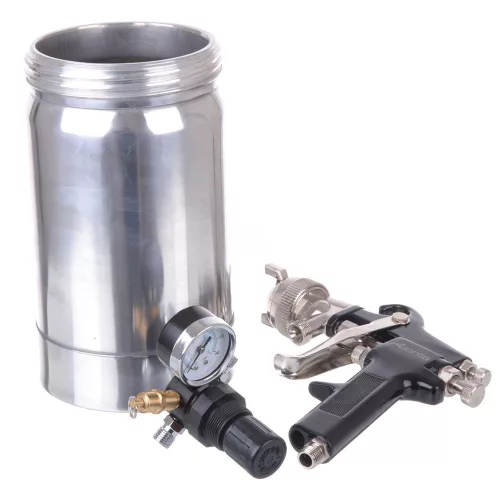 Set de Vopsire cu Pistol de Vopsit Auarita PT-2, Duza 2,0 mm, Regulator de Presiune, Capacitate Rezervor 2L