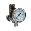 Regulator de Presiune cu Manometru pentru Pistoale de Pulverizare Auarita FR-3, Conectori Filet 1/4"M x 1/4"M, Presiune Nominală 0-10 bar