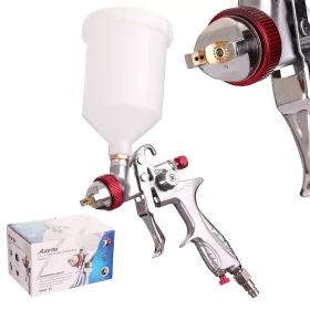   Pistol de Pulverizare Auarita H-887P HVLP 2,5 mm, 600 ml, Oțel Inoxidabil, Presiune Medie