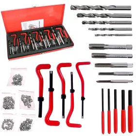   Set Profesional de Reparații Filete cu Filetatoare în Geantă Metalică M5-M12, 131 Piese, TC Technic SK2020