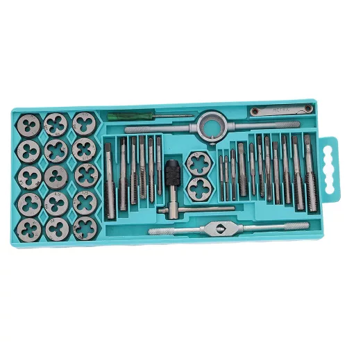 Set de Presă din Oțel cu 40 de Piese, Model SK1894, pentru Calibrare și Filetare
