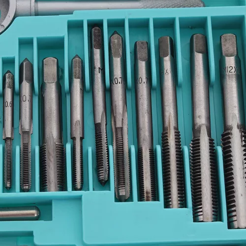 Set de Presă din Oțel cu 40 de Piese, Model SK1894, pentru Calibrare și Filetare