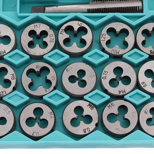 Set de Presă din Oțel cu 40 de Piese, Model SK1894, pentru Calibrare și Filetare
