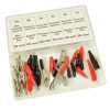 Set Cleme Tip Crocodil 50-60mm (28 bucăți) TC Technic SK2410 pentru Electricieni și Tehnicieni Electronici