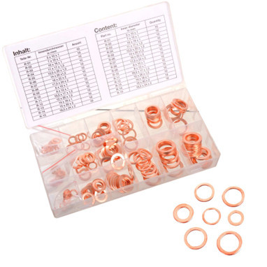 Set de Șaibe din Cupru 150 bucăți, Model SK2429, Dimensiuni Multiple