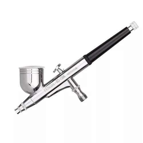 Set Aerograf Profesional Elite cu 3 Duze și Furtun Fengda BD-130K, 0.2 mm, 0.3 mm, 0.5 mm
